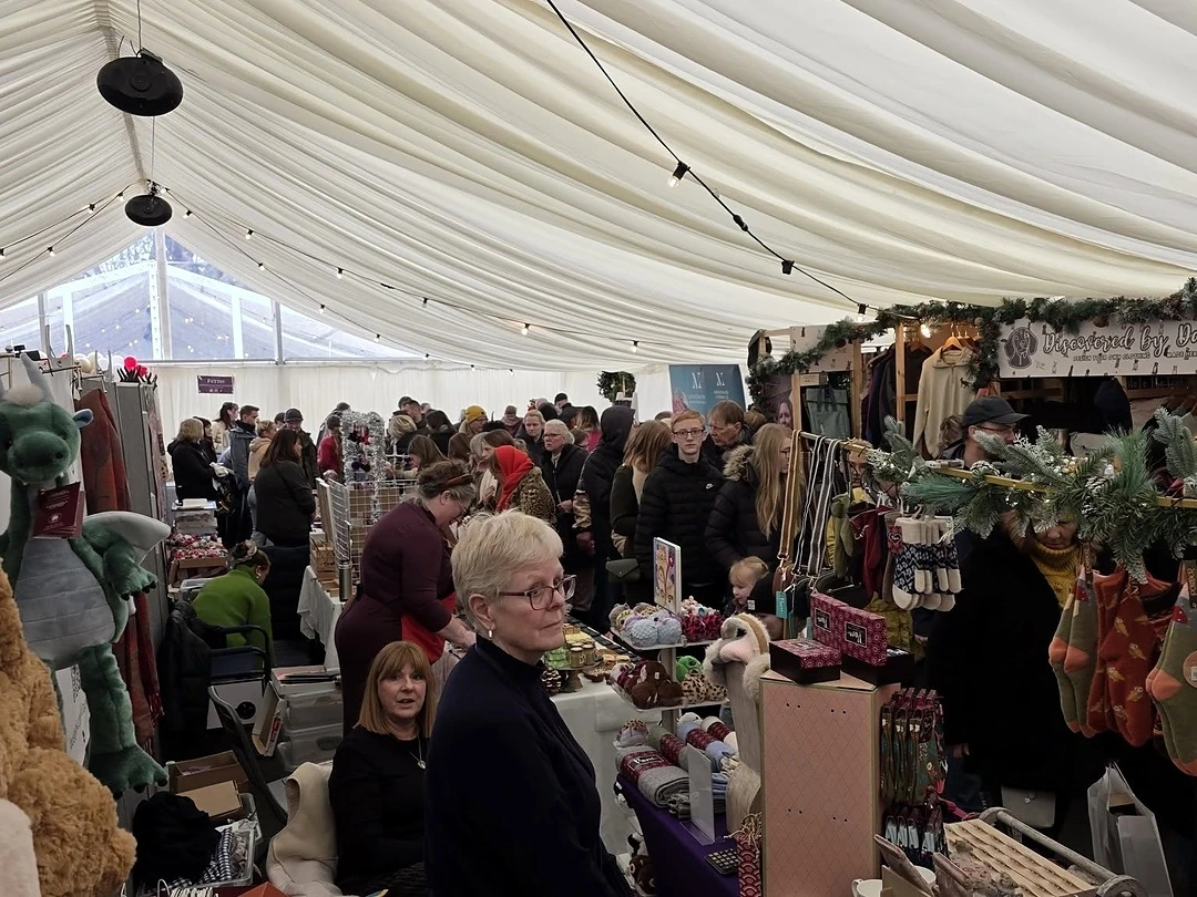 Independent exhibitors and Christmas shopping at the Suffolk County Christmas Fair