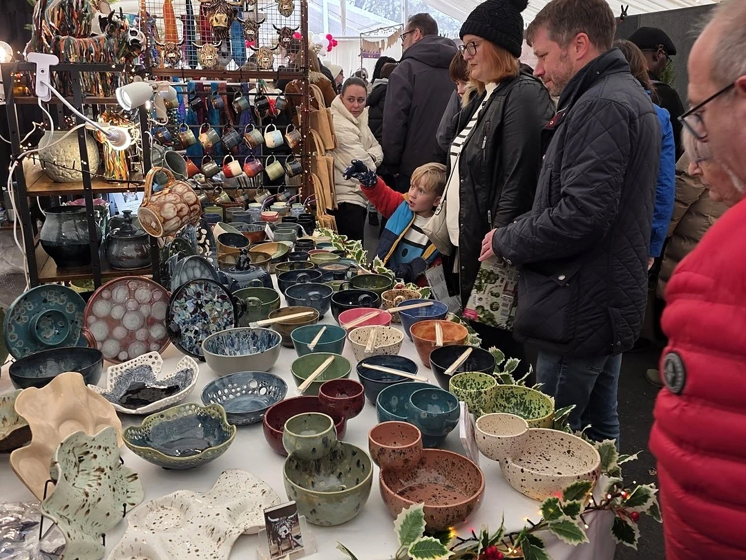 Handmade pottery and independent Christmas shopping at the Norfolk County Christmas Fair