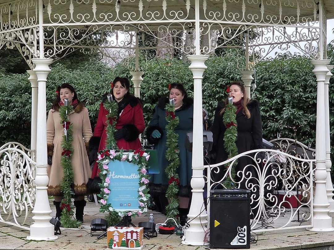 Christmas stalls at the Essex County Christmas Fair